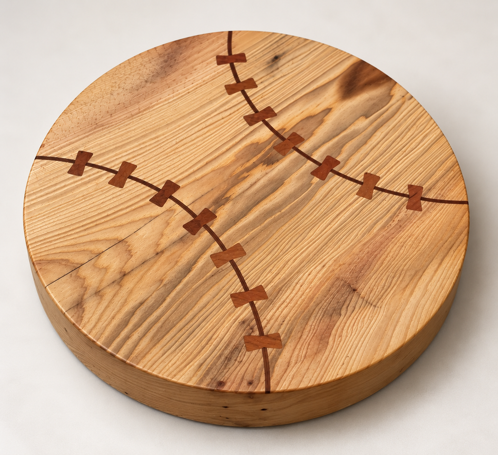 Handcrafted Baseball Inlay Board