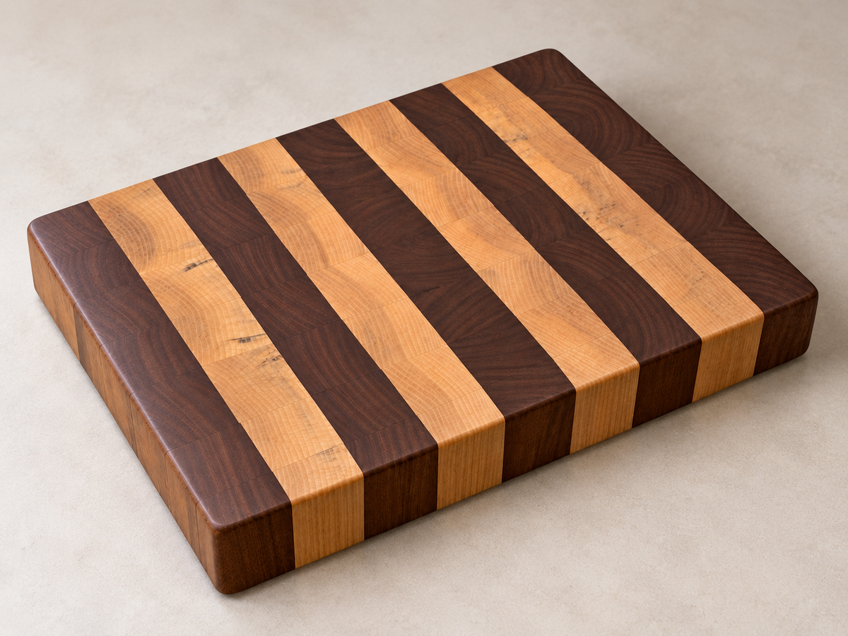 Striped Endgrain Cutting Board
